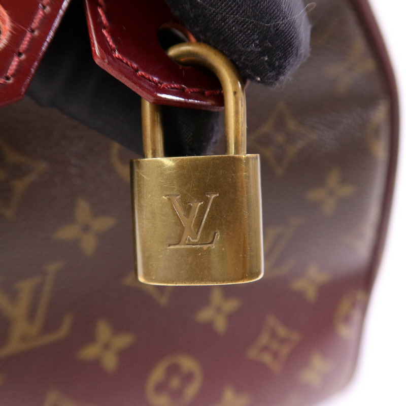 LOUIS VUITTON Monogram Mirage Speedy 30金扣手挽袋-6