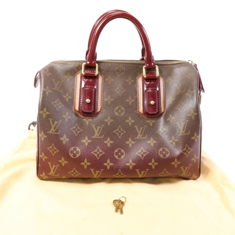 LOUIS VUITTON Monogram Mirage Speedy 30金扣手挽袋-9