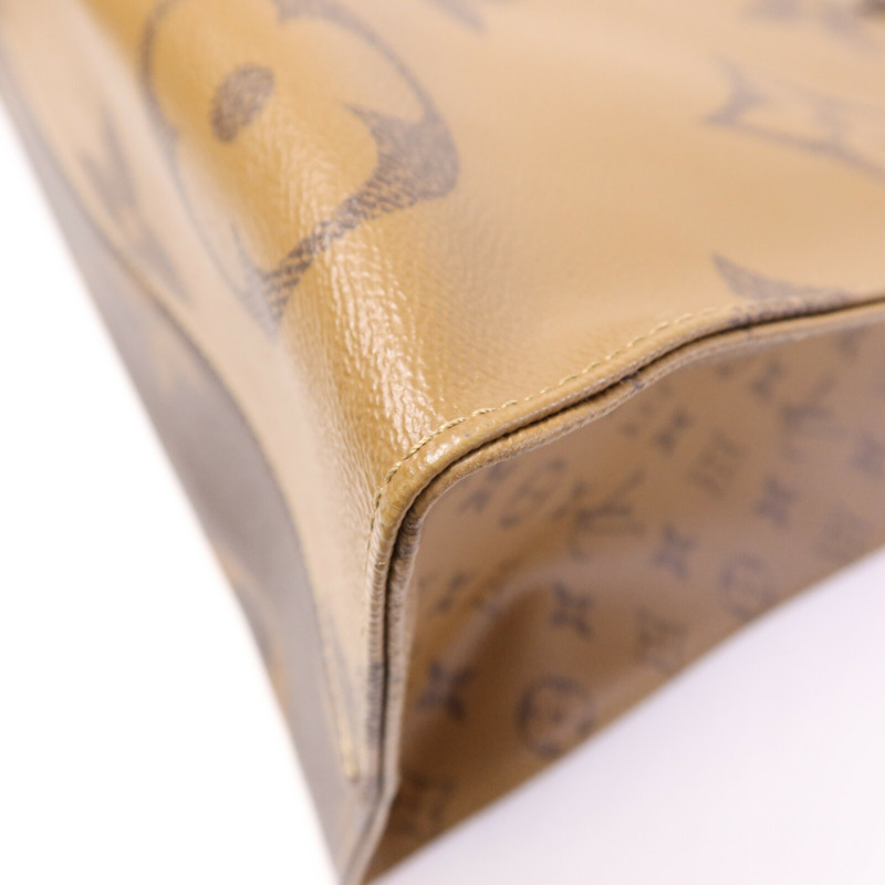 LOUIS VUITTON Monogram Giant OnTheGo GM金扣手挽肩背兩用袋-6