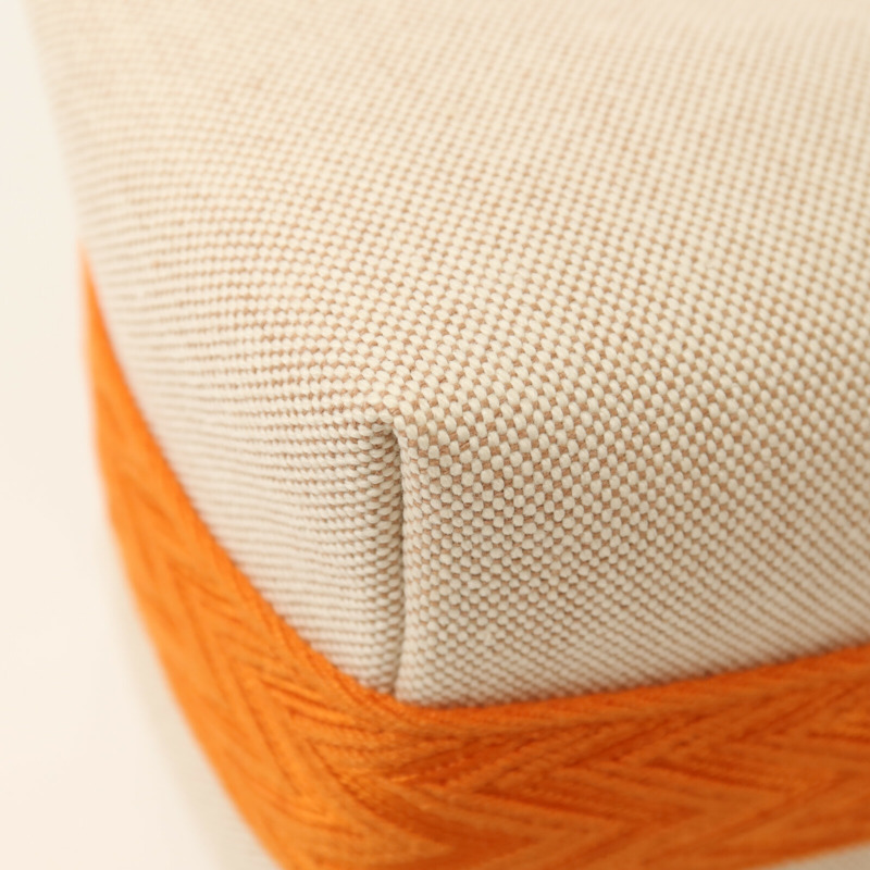 HERMES 帆布Bride A Brac PM銀扣手挽袋-10