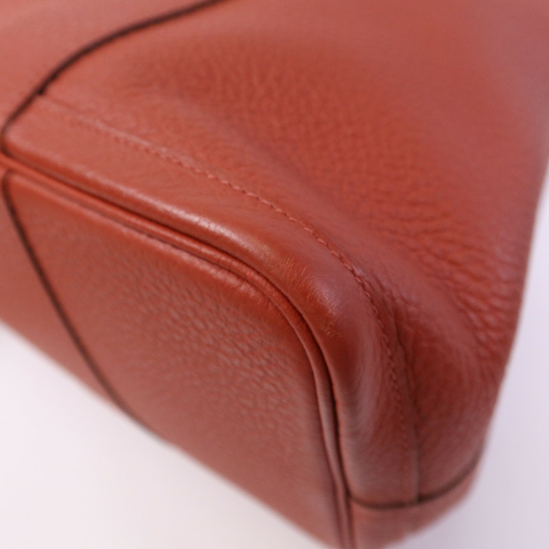 HERMES Negonda皮革Garden Party PM銀扣手挽袋sanguine-4