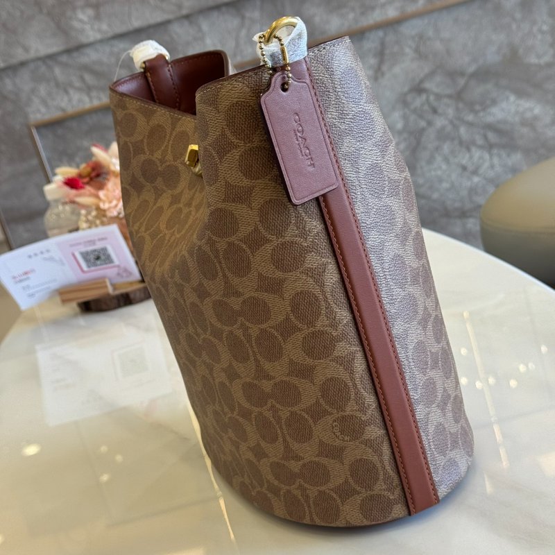 *SHIHNA名牌精品* COACH WILLOW 帆布柔軟水桶包-3