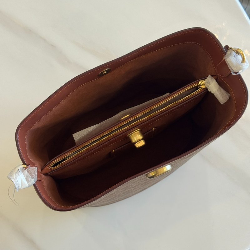 *SHIHNA名牌精品* COACH WILLOW 帆布柔軟水桶包-6