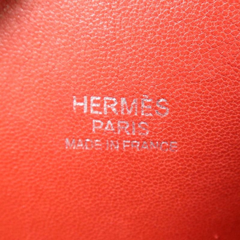 HERMES Clemence皮革Bolide 31銀扣手挽肩背兩用袋Rouge Casaque-11