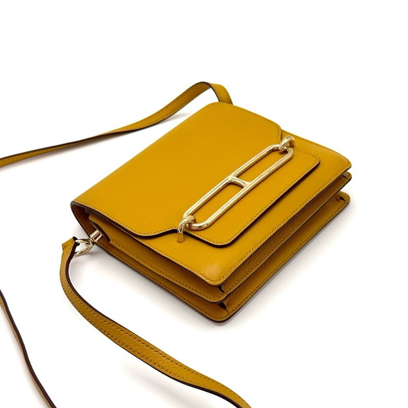 HERMES愛馬仕Roulis mini馬戲團黃金扣豬鼻子單肩斜挎包-2