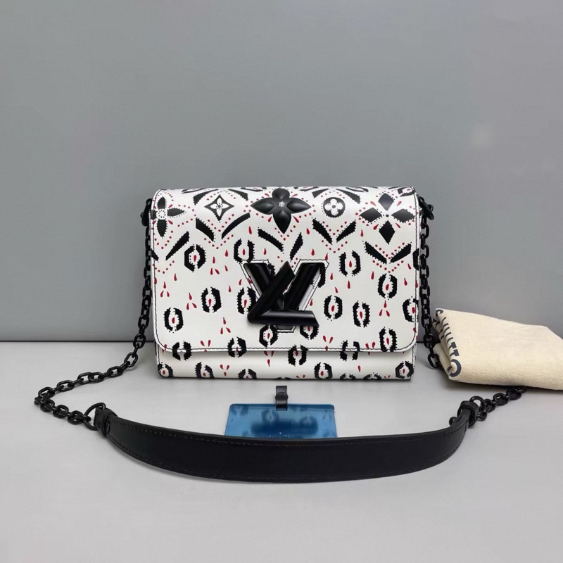 LV路易威登 twist中號 限量印花logo包-0