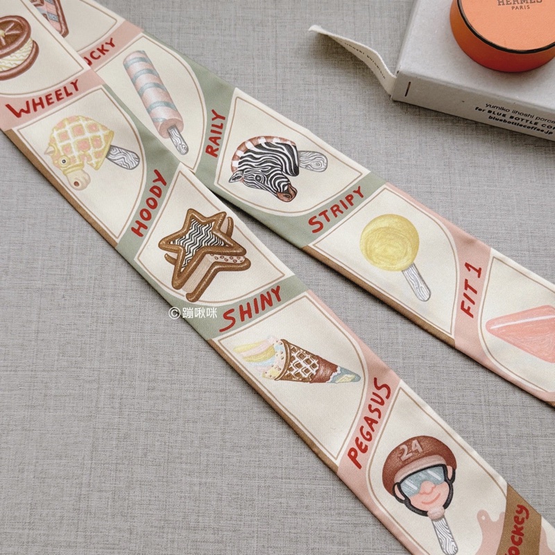 Hermes in the loop 18 餅乾色 豬鼻菜籃子 送Twilly 全新閑置品 全配-43