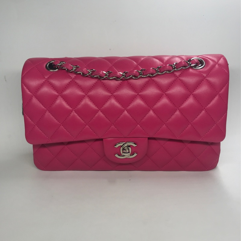 香奈兒 經典双蓋真皮中号手袋-0