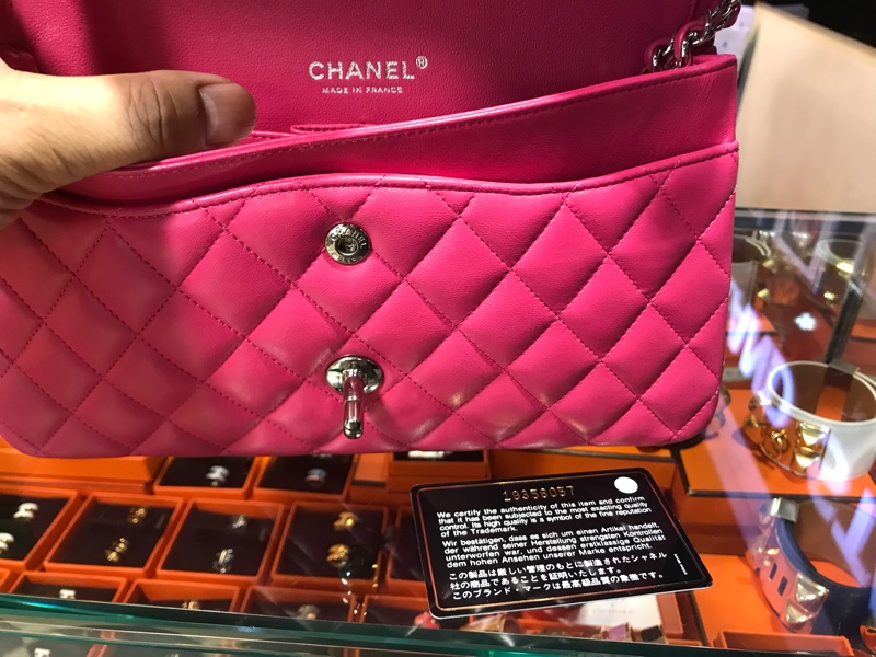 香奈兒 經典双蓋真皮中号手袋-4