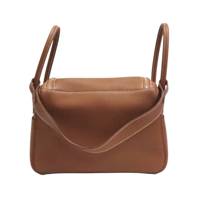 金棕色 Taurillon牛皮 Lindy 26 肩背包 B刻 銀扣【HERMES 愛馬仕】 H073428CK37-1
