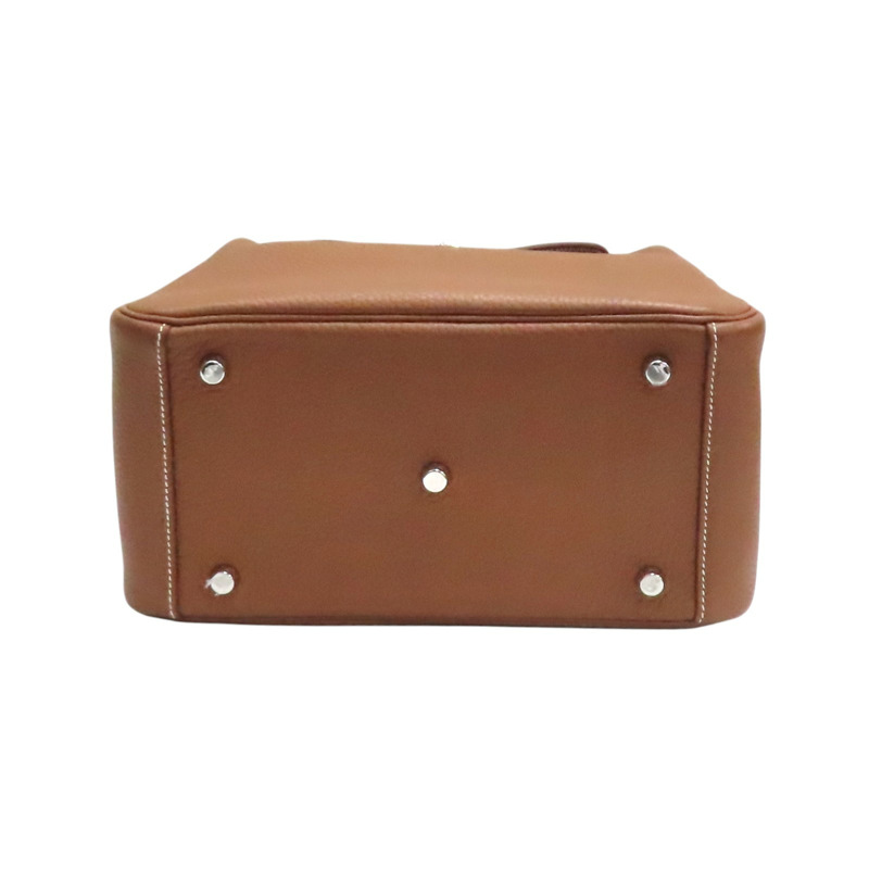 金棕色 Taurillon牛皮 Lindy 26 肩背包 B刻 銀扣【HERMES 愛馬仕】 H073428CK37-3