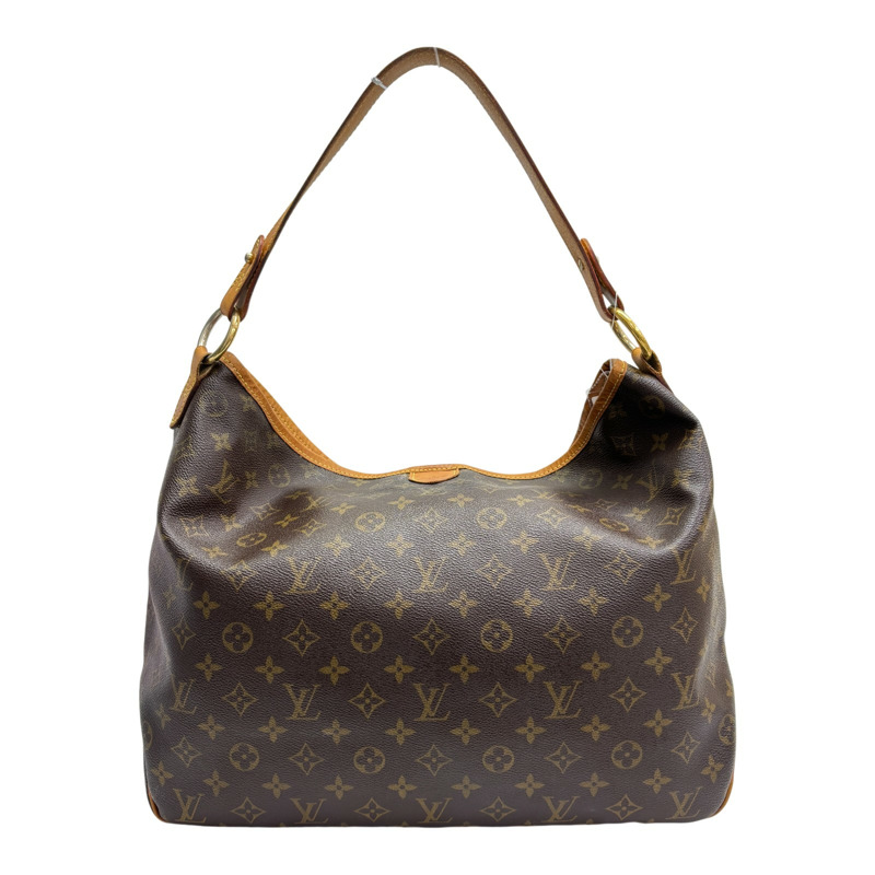 棕色 原花帆布 Delightful MM 肩背包【LOUIS VUITTON LV 路易威登】 M50156-0