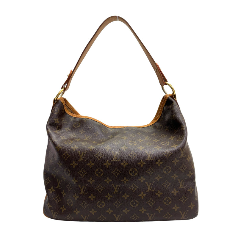 棕色 原花帆布 Delightful MM 肩背包【LOUIS VUITTON LV 路易威登】 M50156-2