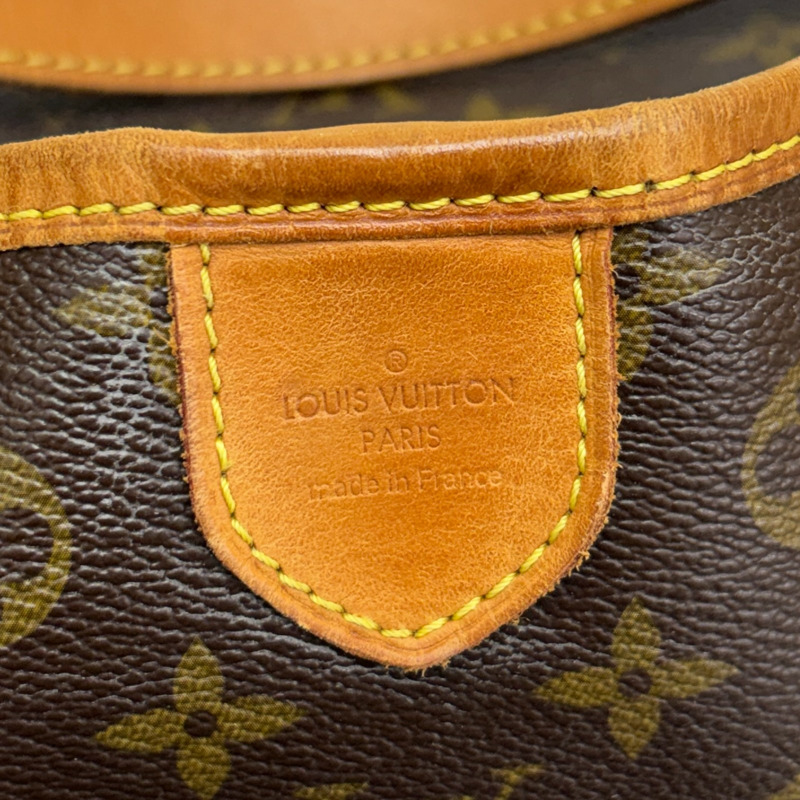 棕色 原花帆布 Delightful MM 肩背包【LOUIS VUITTON LV 路易威登】 M50156-5