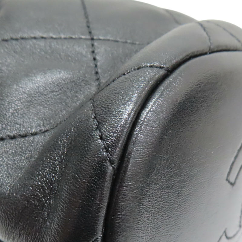 黑色 羊皮 金幣水桶包 肩背包【CHANEL 香奈兒】 AS4002-9