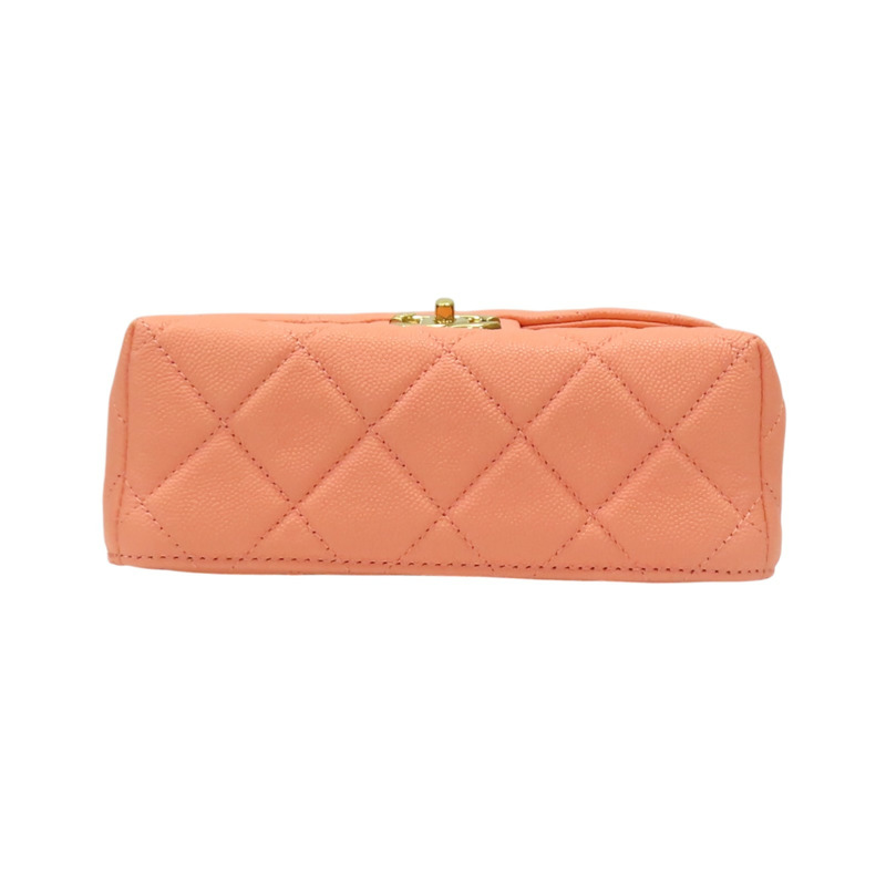 粉色 牛皮 鏈條 化妝包 肩背包【CHANEL 香奈兒】 AS3729-3