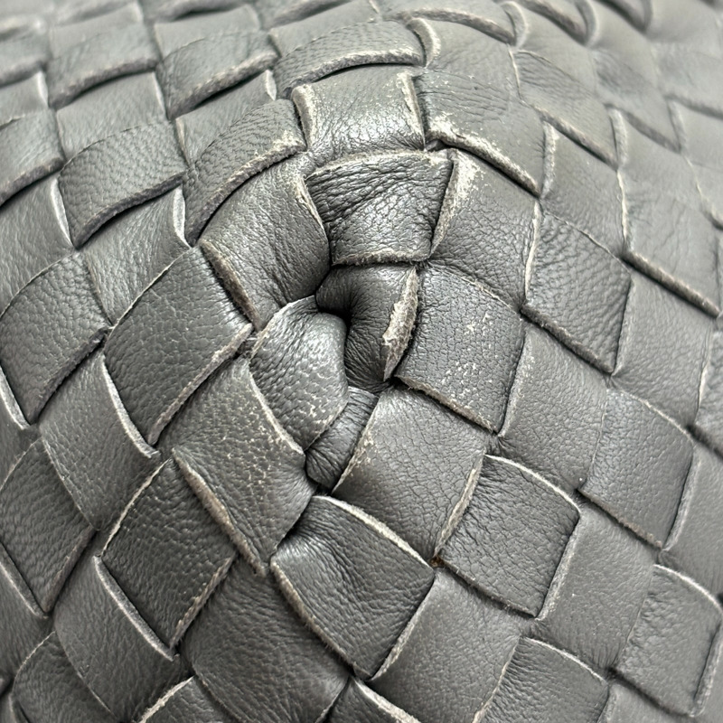 灰色 羊皮編織 Cesta 手提包【BOTTEGA VENETA BV 寶緹嘉】 272154-9