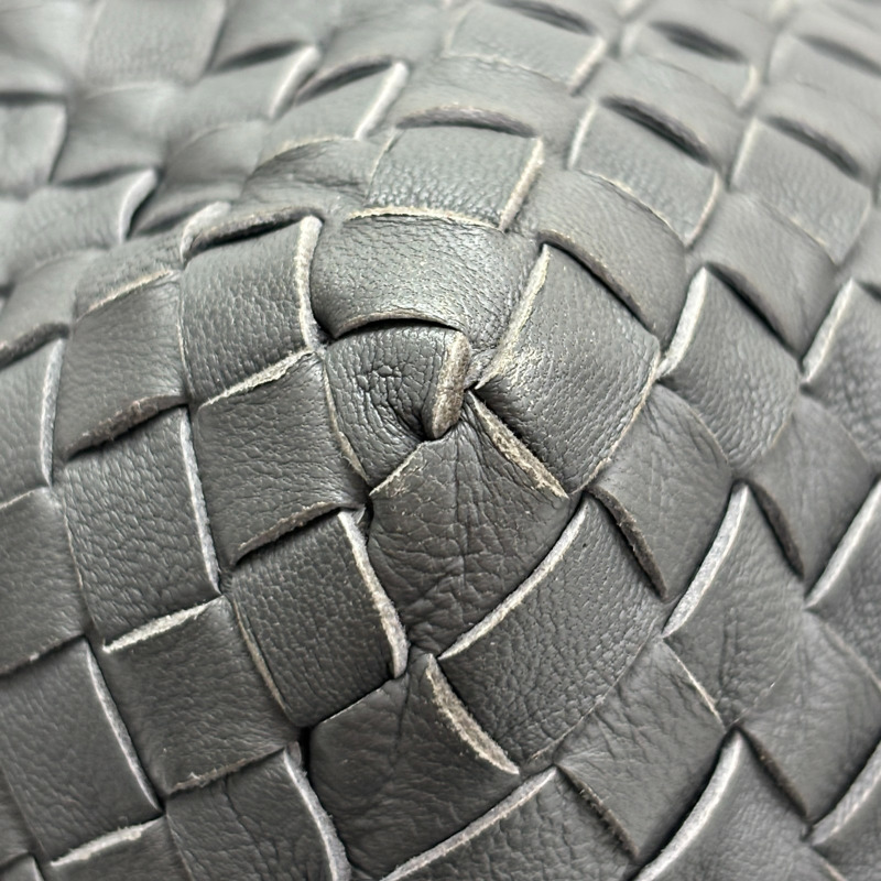 灰色 羊皮編織 Cesta 手提包【BOTTEGA VENETA BV 寶緹嘉】 272154-10