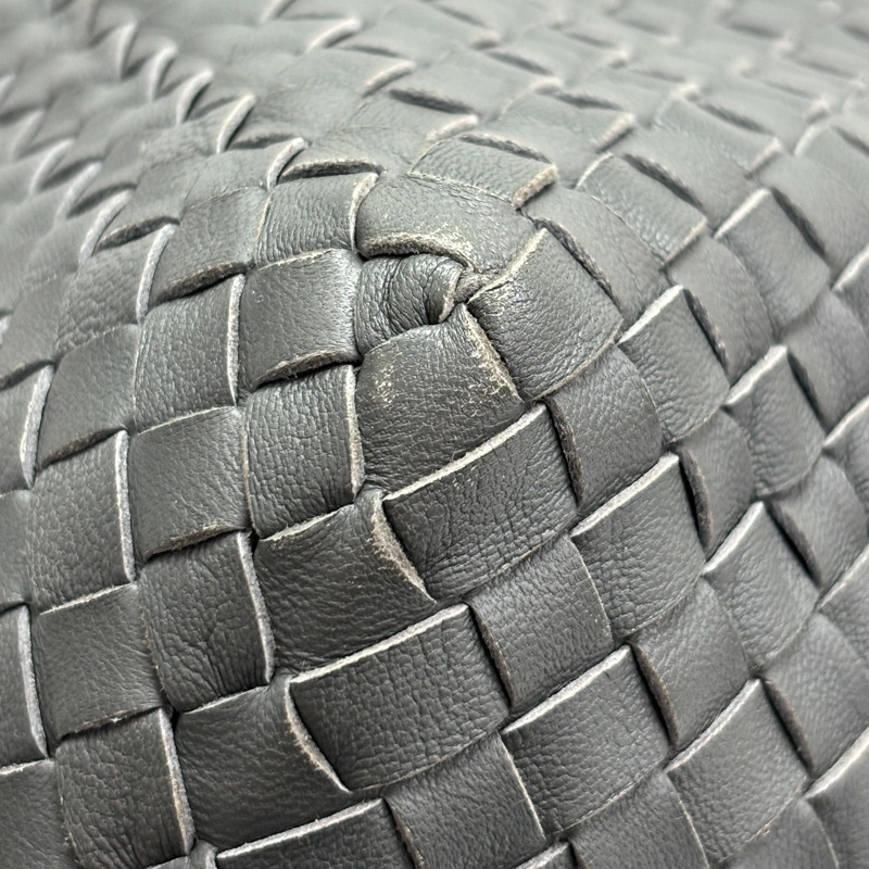 灰色 羊皮編織 Cesta 手提包【BOTTEGA VENETA BV 寶緹嘉】 272154-12