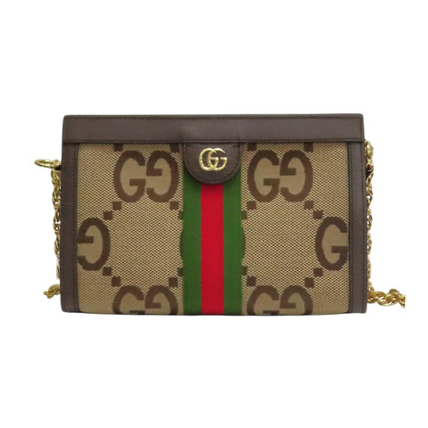 棕色 Jumbo GG 帆布 Ophidia 肩背包【GUCCI 古馳】 503877