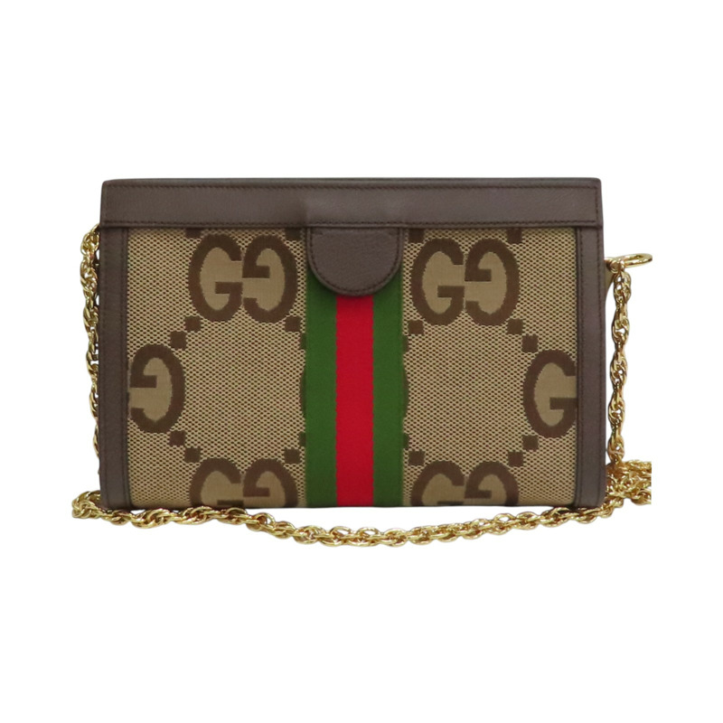 棕色 Jumbo GG 帆布 Ophidia 肩背包【GUCCI 古馳】 503877-1