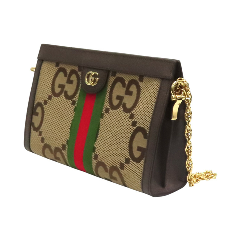 棕色 Jumbo GG 帆布 Ophidia 肩背包【GUCCI 古馳】 503877-2