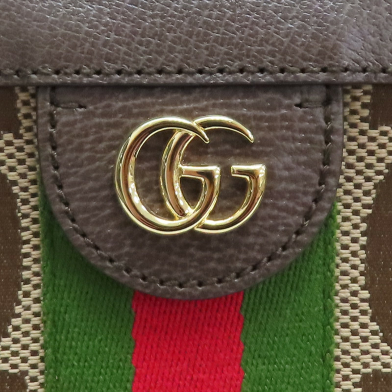 棕色 Jumbo GG 帆布 Ophidia 肩背包【GUCCI 古馳】 503877-12