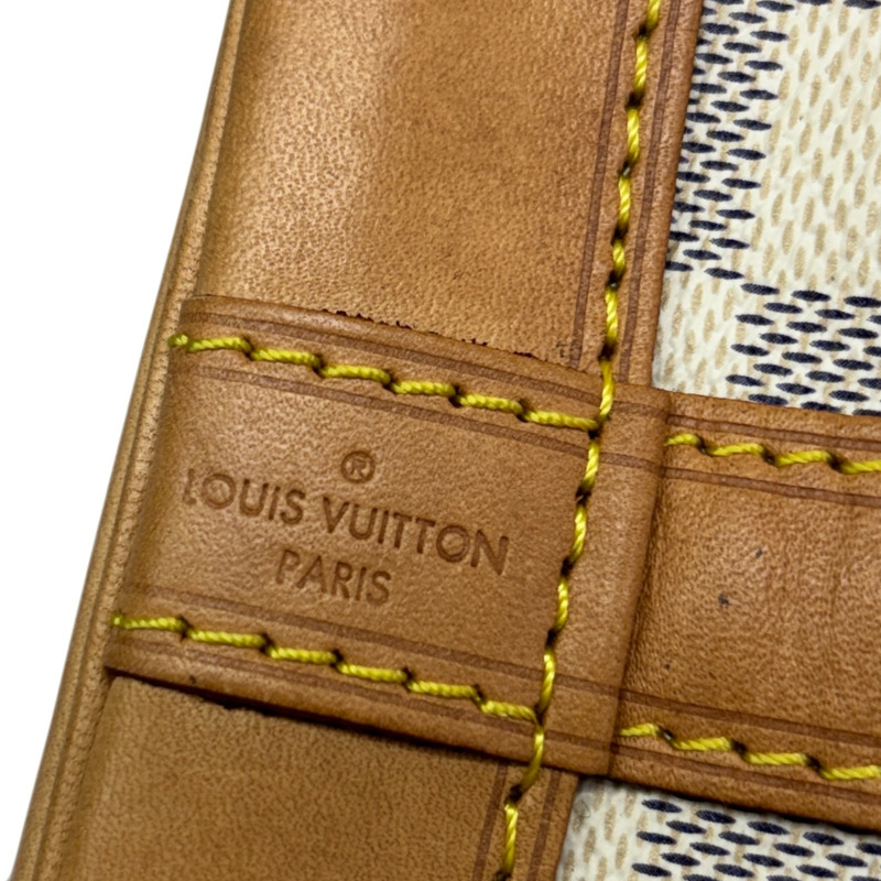 白棋盤格帆布 Noe BB 水桶包【LOUIS VUITTON LV 路易威登】 N40594-6