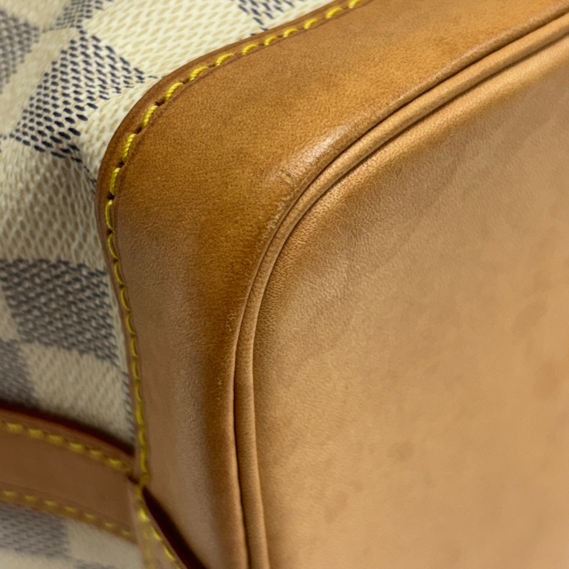 白棋盤格帆布 Noe BB 水桶包【LOUIS VUITTON LV 路易威登】 N40594-9