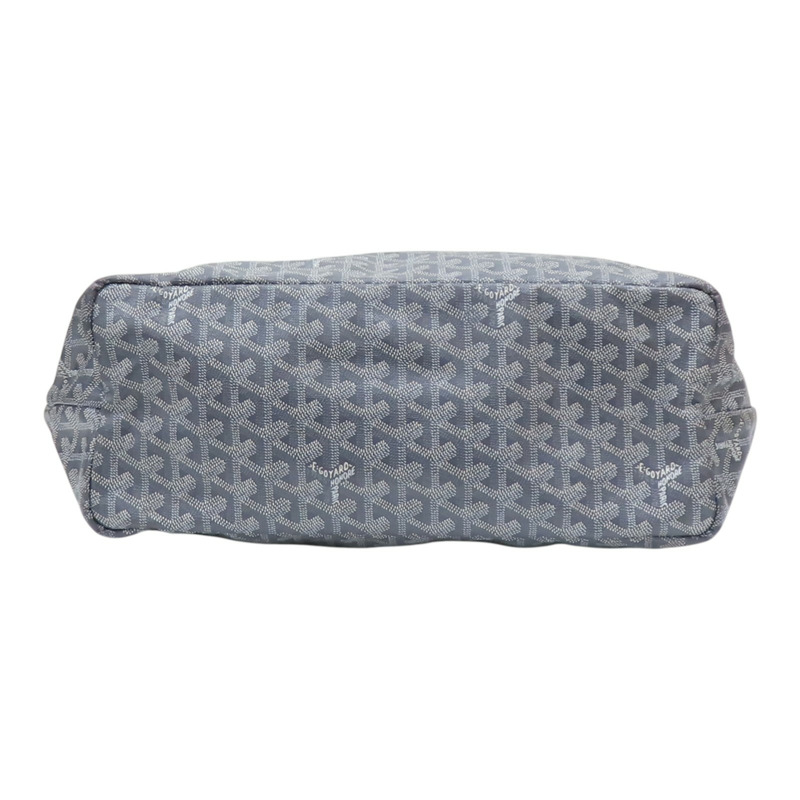 灰色 Goyardine帆布 Saint Louis PM 肩背包 有筆跡【GOYARD 高雅德】 STLOUIPMLTY-3