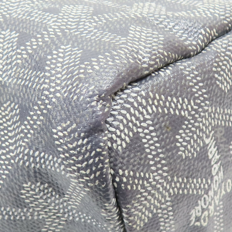 灰色 Goyardine帆布 Saint Louis PM 肩背包 有筆跡【GOYARD 高雅德】 STLOUIPMLTY-9
