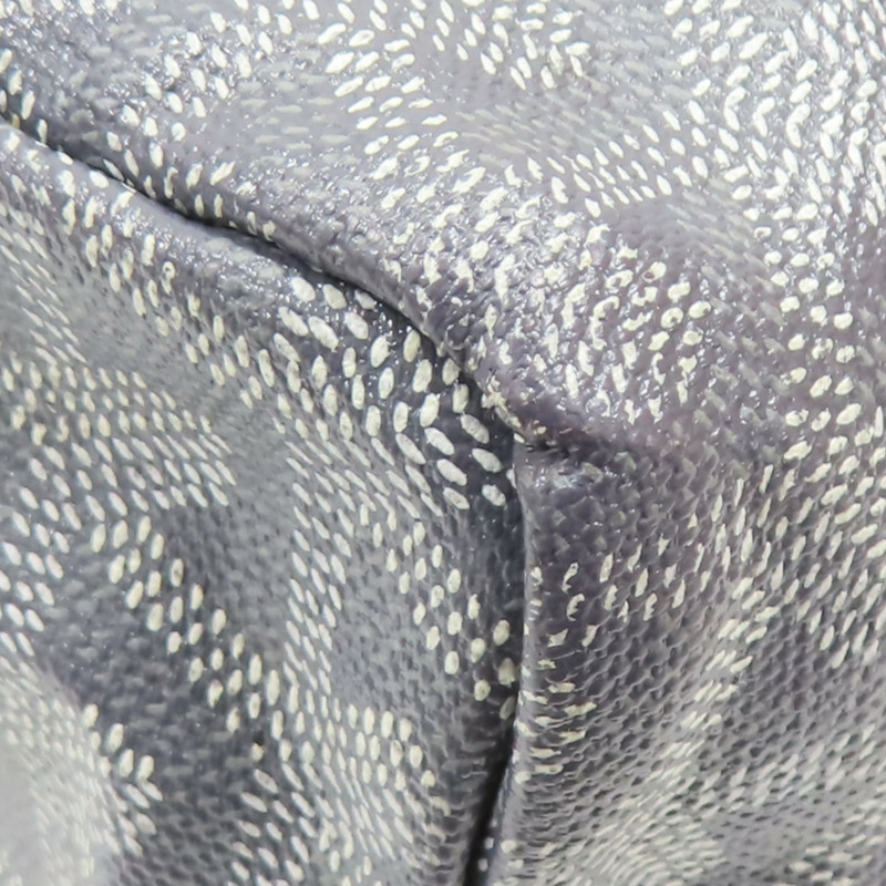 灰色 Goyardine帆布 Saint Louis PM 肩背包 有筆跡【GOYARD 高雅德】 STLOUIPMLTY-12