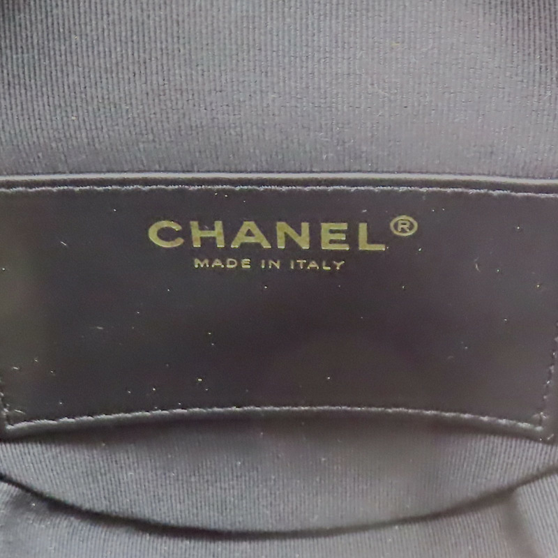 黑色 荔枝紋 牛皮 化妝包 肩背包【CHANEL 香奈兒】 AS3875-5