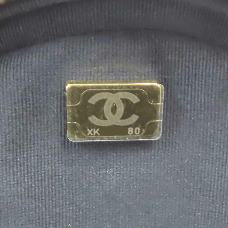 黑色 荔枝紋 牛皮 化妝包 肩背包【CHANEL 香奈兒】 AS3875-6