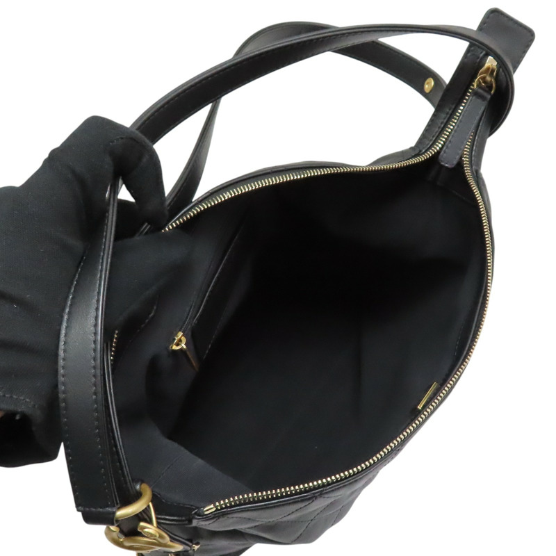 黑色 牛皮 HOBO 肩背包 金扣【CHANEL 香奈兒】 AS5523-4