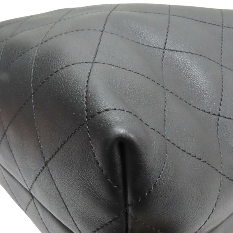 黑色 牛皮 HOBO 肩背包 金扣【CHANEL 香奈兒】 AS5523-8