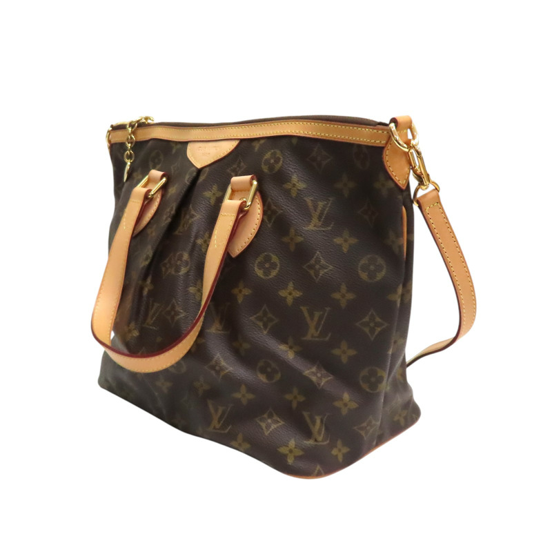 棕色 原花帆布 Palermo PM 兩用包【LOUIS VUITTON LV 路易威登】 M40145-2