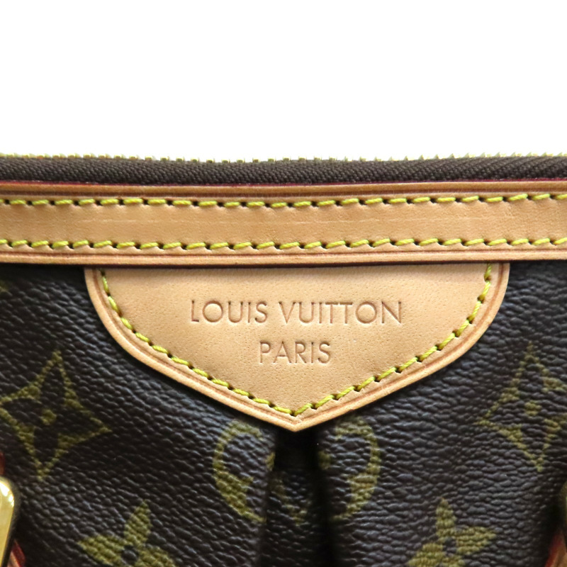 棕色 原花帆布 Palermo PM 兩用包【LOUIS VUITTON LV 路易威登】 M40145-5