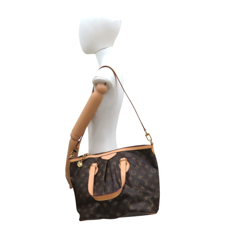 棕色 原花帆布 Palermo PM 兩用包【LOUIS VUITTON LV 路易威登】 M40145-8