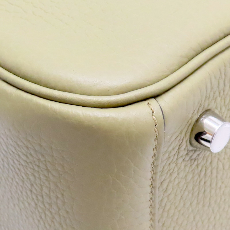 風衣灰 Taurillon牛革 Lindy Touch 26 肩背包 W刻 銀扣【HERMES 愛馬仕】-9