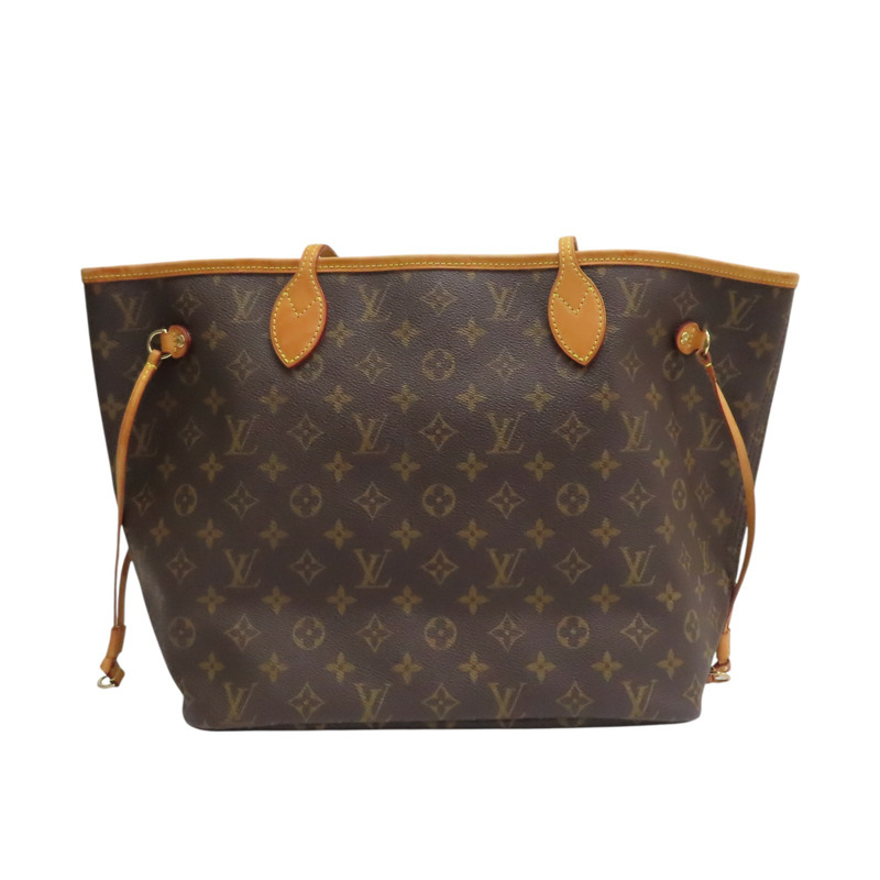 棕色 原花 帆布 Neverfull MM 肩背包【LOUIS VUITTON LV 路易威登】 M40156-2