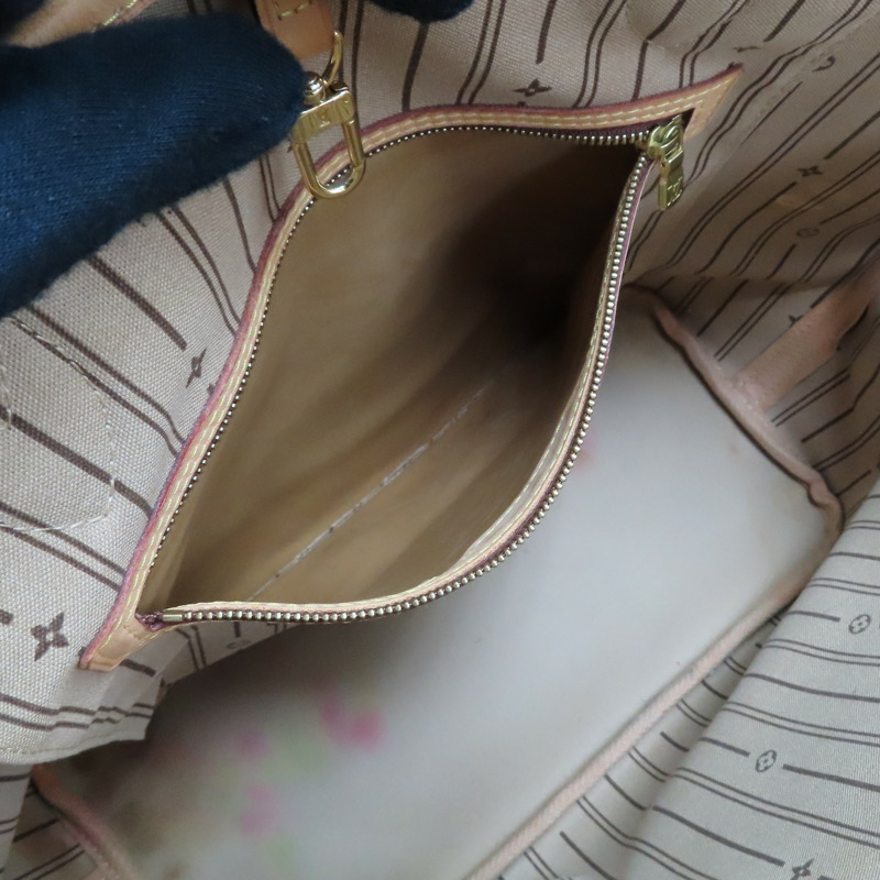 棕色 原花 帆布 Neverfull MM 肩背包【LOUIS VUITTON LV 路易威登】 M40156-5