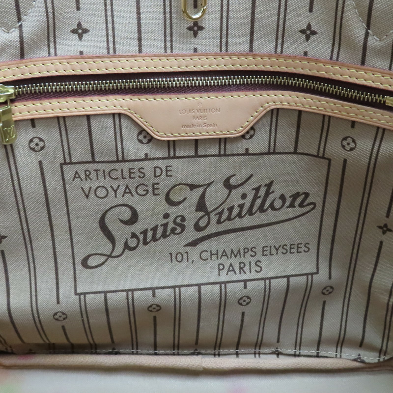 棕色 原花 帆布 Neverfull MM 肩背包【LOUIS VUITTON LV 路易威登】 M40156-6