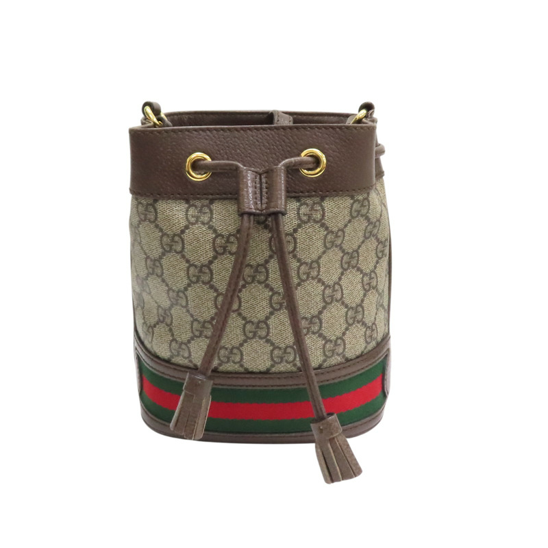 烏木色 Supreme帆布 Ophidia Mini 肩背包【GUCCI 古馳】 550620-0