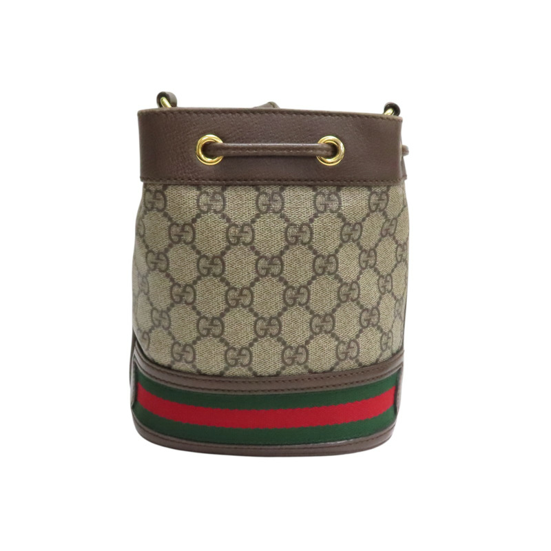 烏木色 Supreme帆布 Ophidia Mini 肩背包【GUCCI 古馳】 550620-1