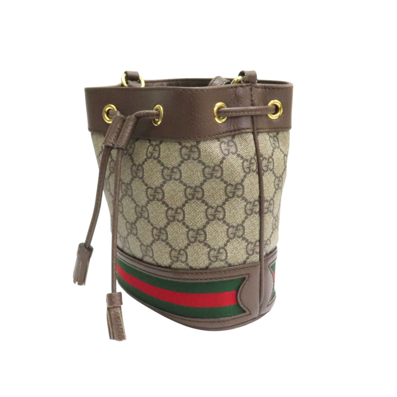 烏木色 Supreme帆布 Ophidia Mini 肩背包【GUCCI 古馳】 550620-2