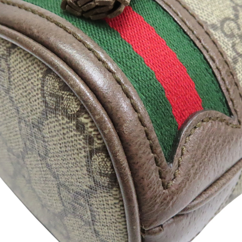 烏木色 Supreme帆布 Ophidia Mini 肩背包【GUCCI 古馳】 550620-8