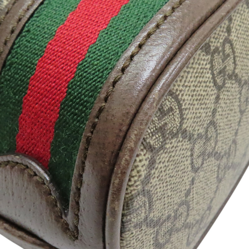 烏木色 Supreme帆布 Ophidia Mini 肩背包【GUCCI 古馳】 550620-9