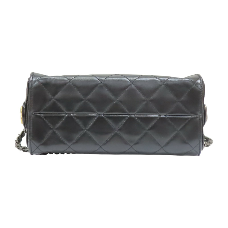 黑色 菱格紋 牛皮 25 迷你包 肩背包【CHANEL 香奈兒】 AS5631-3