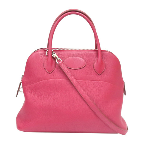 寶石紅 Taurillon牛皮 Bolide 31 柏莉包 兩用包 □R刻 無鎖頭/鑰匙【HERMES 愛馬仕】